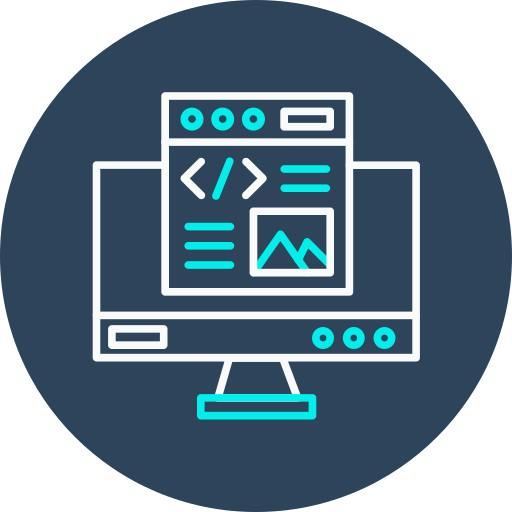 web development icon with rankorbit digital